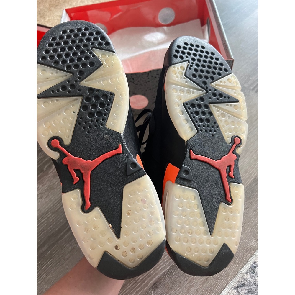 Jordan Retro 6 Mens Size 8.5 Suede Black Infrared Sneaker 384664-060 - Picture 7 of 10